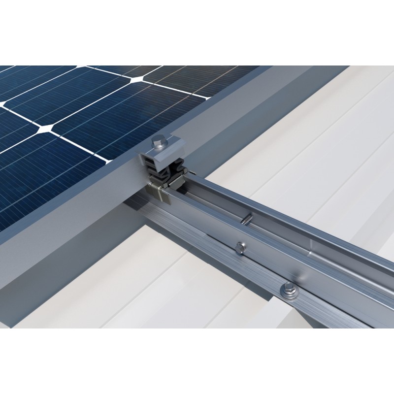 Lot De 4 Connecteurs Profilés Aluminium Pour Panneaux Solaires - Fixation Robuste